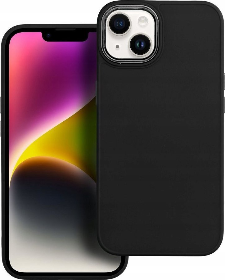 Futera telefoni Frame për Samsung Galaxy A55 5G, TPU, mat, e zezë
