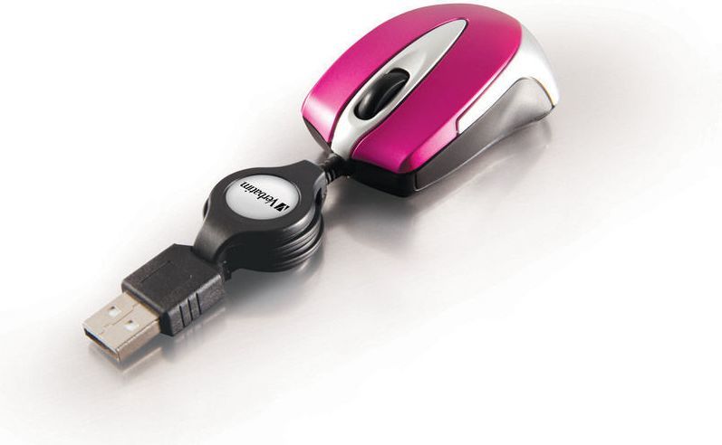 Maus Verbatim GO, me kabllo, USB, rozë