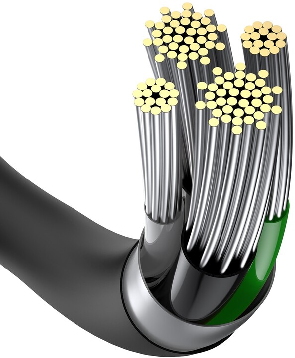 Kabllo BASEUS Superior Series USB-A - Lightning, 2.4A, 1m, e zezë