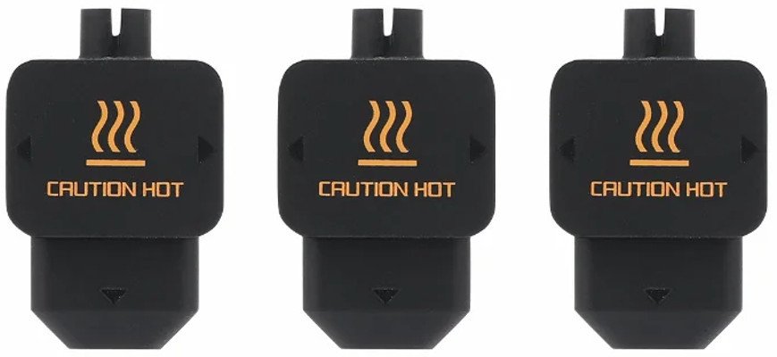 Mbështjellës silikoni për hotend Bambu Lab H2D, set 3 copë, gri