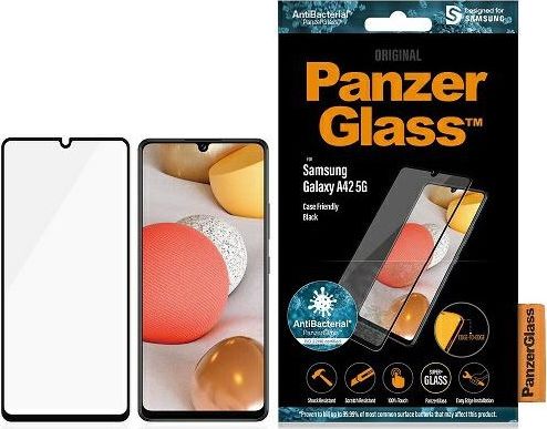 Xham mbrojtës PanzerGlass E2E Super + Sam A42 5G A426 Case Friendly AntiBacterial, e zezë