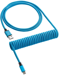 Кабел CableMod Classic Coiled Cable, USB-C/USB-A, 1,5m, сина боја