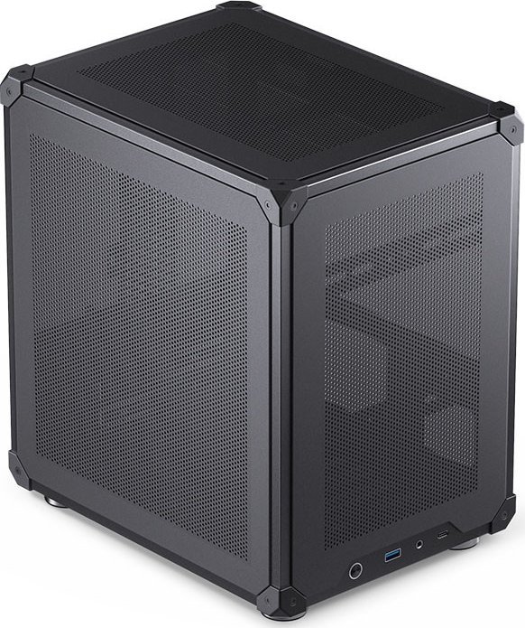 Kasa kompjuterike Jonsbo C6, Micro ATX, panel mesh, e zezë