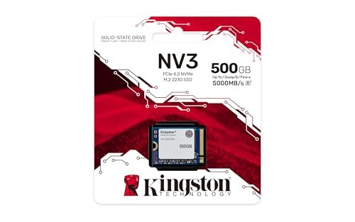 SSD Kingston NV3 M.2 2230, 500GB, NVMe PCIe 4.0