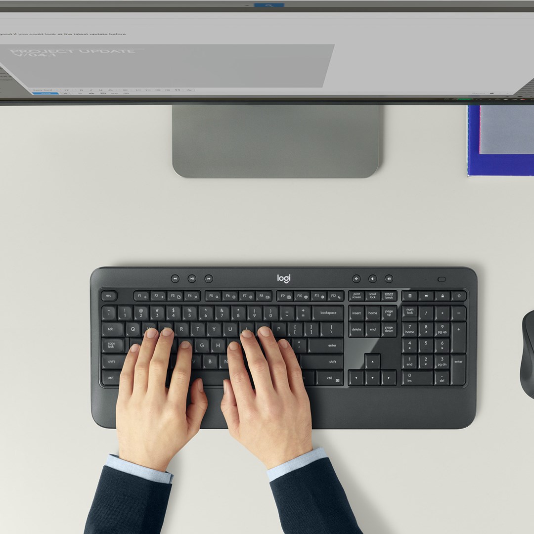 Set tastierë dhe maus Logitech MK540, i zi