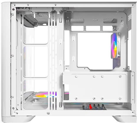 Kornizë PC Antec C5 Curve ARGB, 4 ventilatorë 120mm ARGB, USB Type C 3.2 Gen 2, xham i kalitur i harkuar