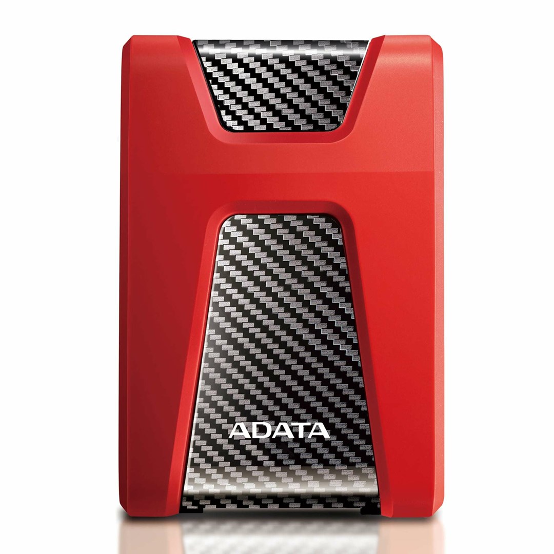 Disk i jashtëm ADATA HD650, 2TB, USB 3.2, i zi me të kuqe