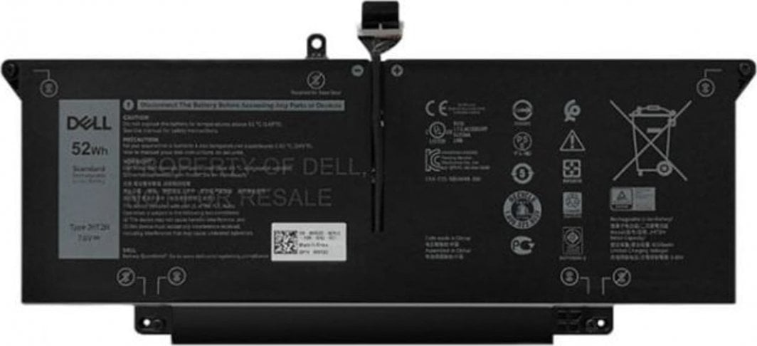 Bateri për laptop Dell, 52WHR, 4 Cell