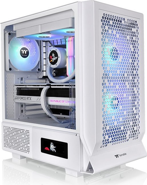 Kasë Thermaltake Ceres 330 TG ARGB, e bardhë, Midi Tower