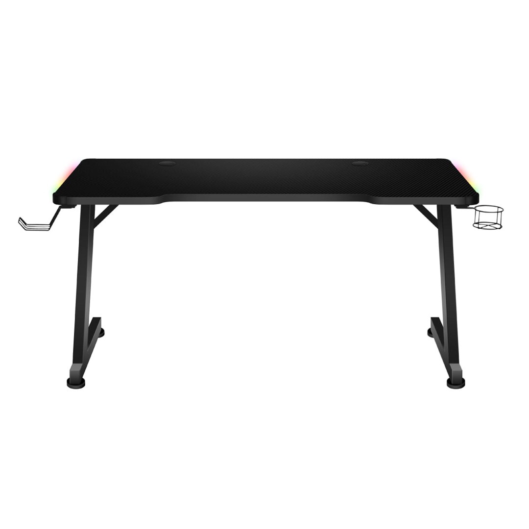Tavolinë lojërash Huzaro Hero 2.5, 120x60 cm, 25 mm,RGB LED, e zezë