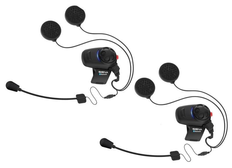 Interkom për motoçikletë SENA SMH5, Dual Pack, Bluetooth 5.1, 400m, i zi