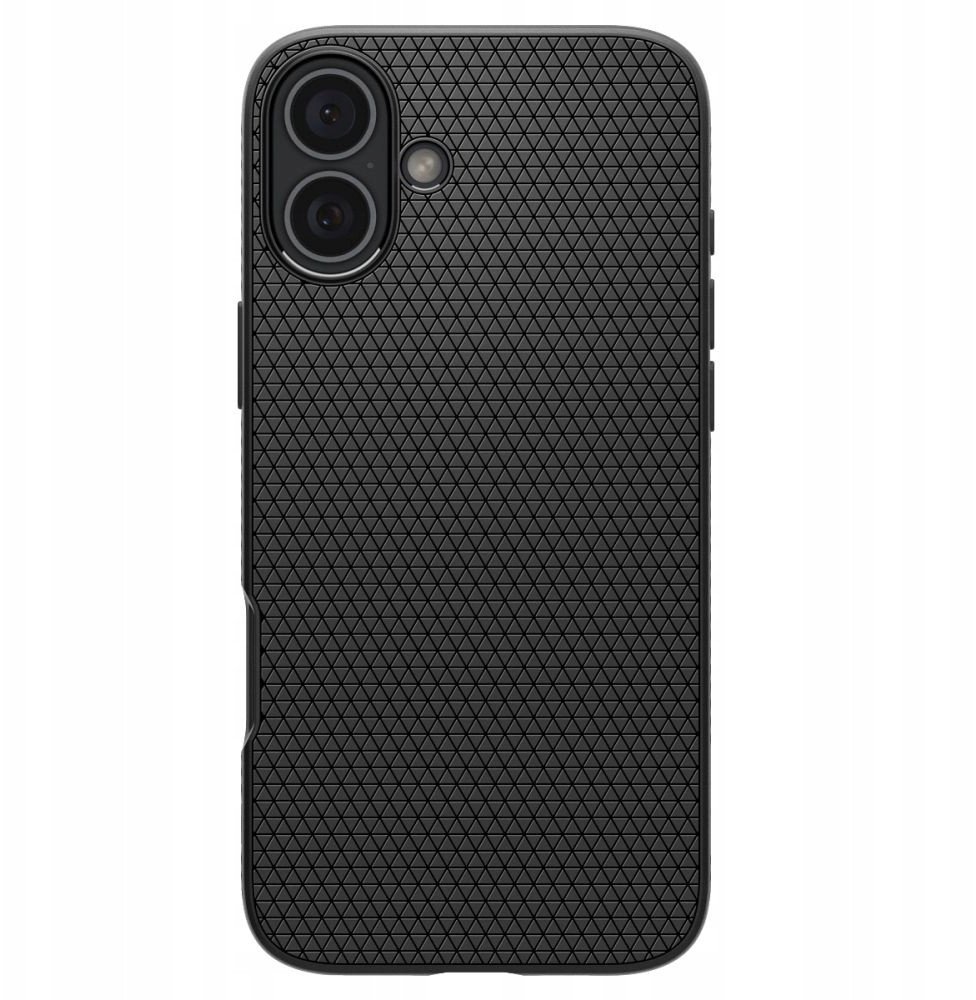 Капак за телефон Spigen Liquid Air за iPhone 17, мат, црн