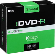 Disk DVD-R Intenso, 4.7 GB, 16x, 10 copë