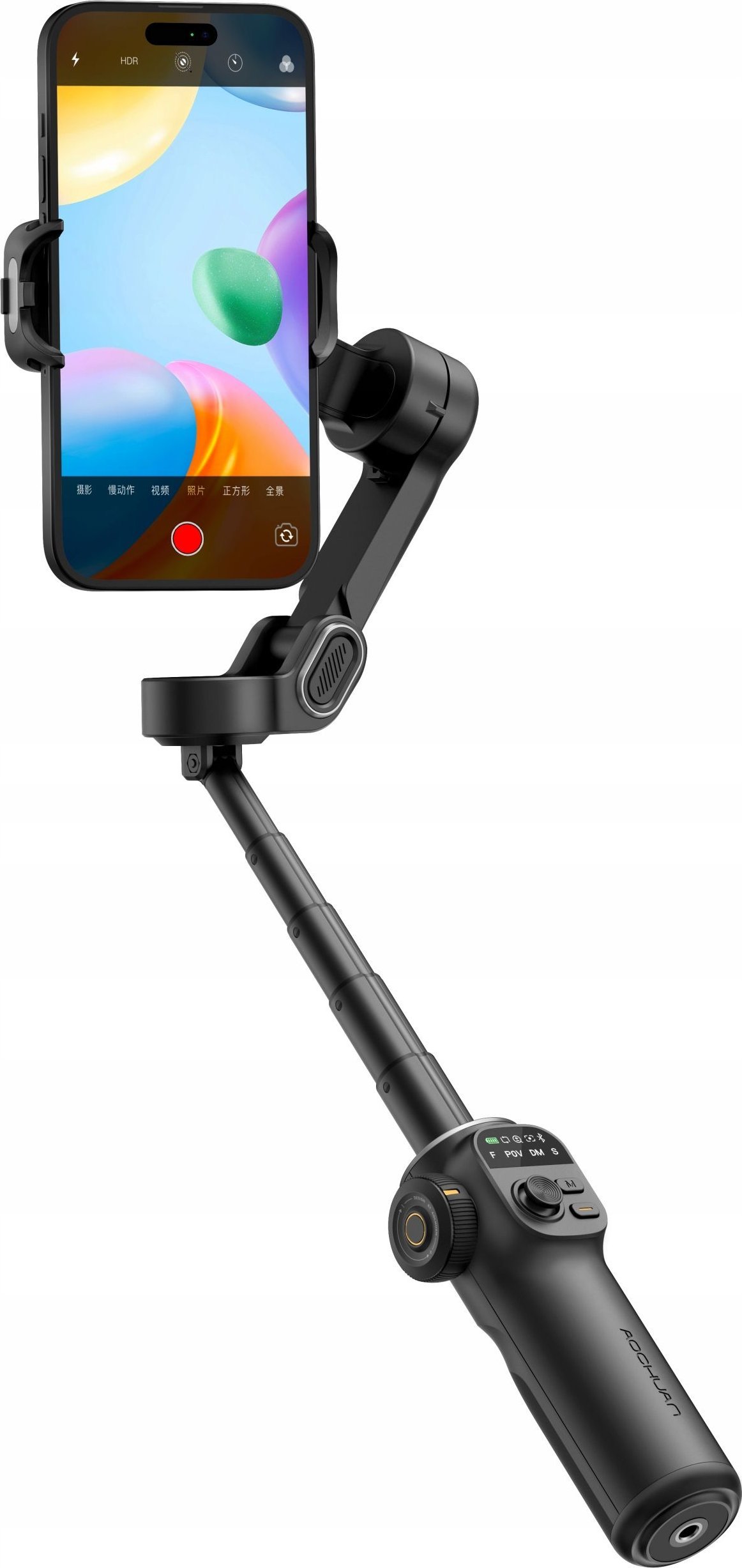 Stabilizues gimbal Aochuan Smart X2, 3 aksesh, shtyllë 20cm, i zi