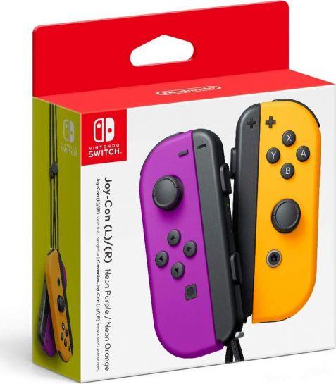 Joystick për Nintendo Joy-Con, 2 copë, vjollcë neon/ të portokalltë neon