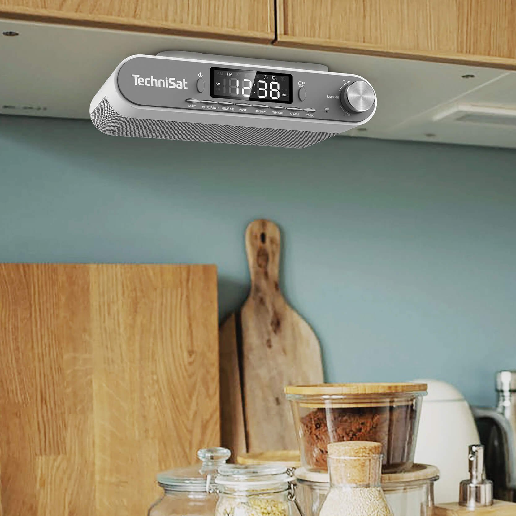 Radio kuzhine TECHNISAT KitchenRadio, FM, Bluetooth, e bardhë