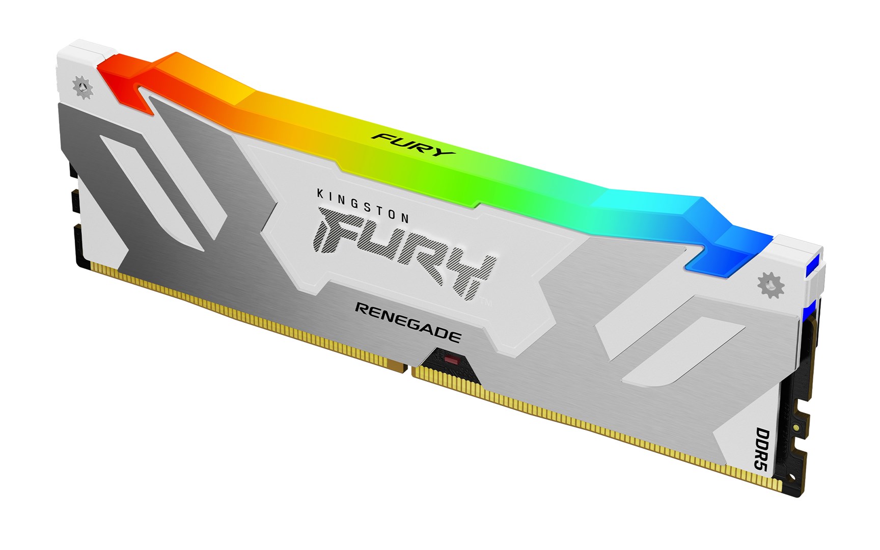 Memorie RAM Kingston FURY Renegade White RGB, 32GB, DDR5, 6000 MT/s, CL32, e bardhë