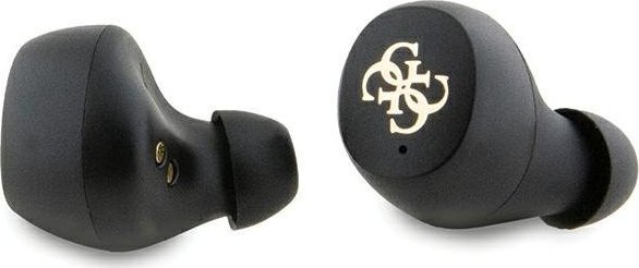 Безжични слушалки Guess 4G Metal Logo GUTWSP4EGP, со кутија за полнење, розова