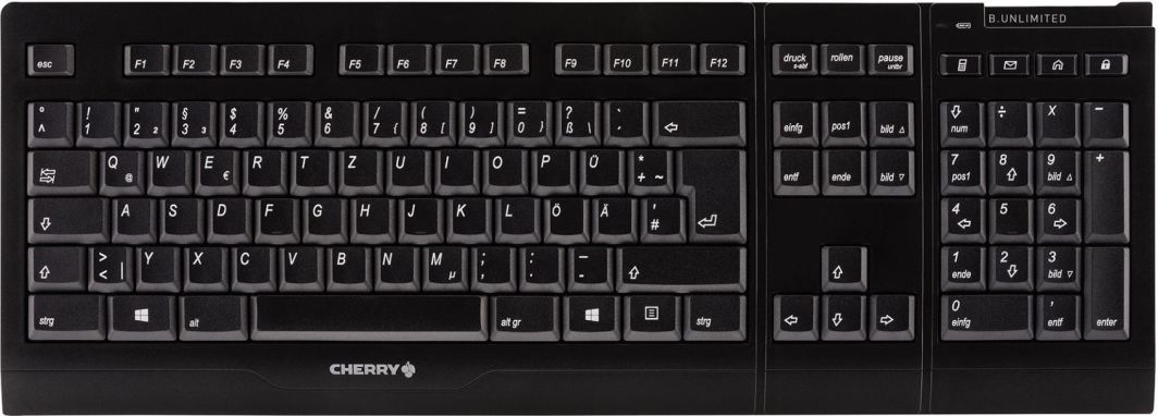 Сет тастатура и глушец Cherry B.Unlimited 3.0, безжичен, QWERTZ, црн