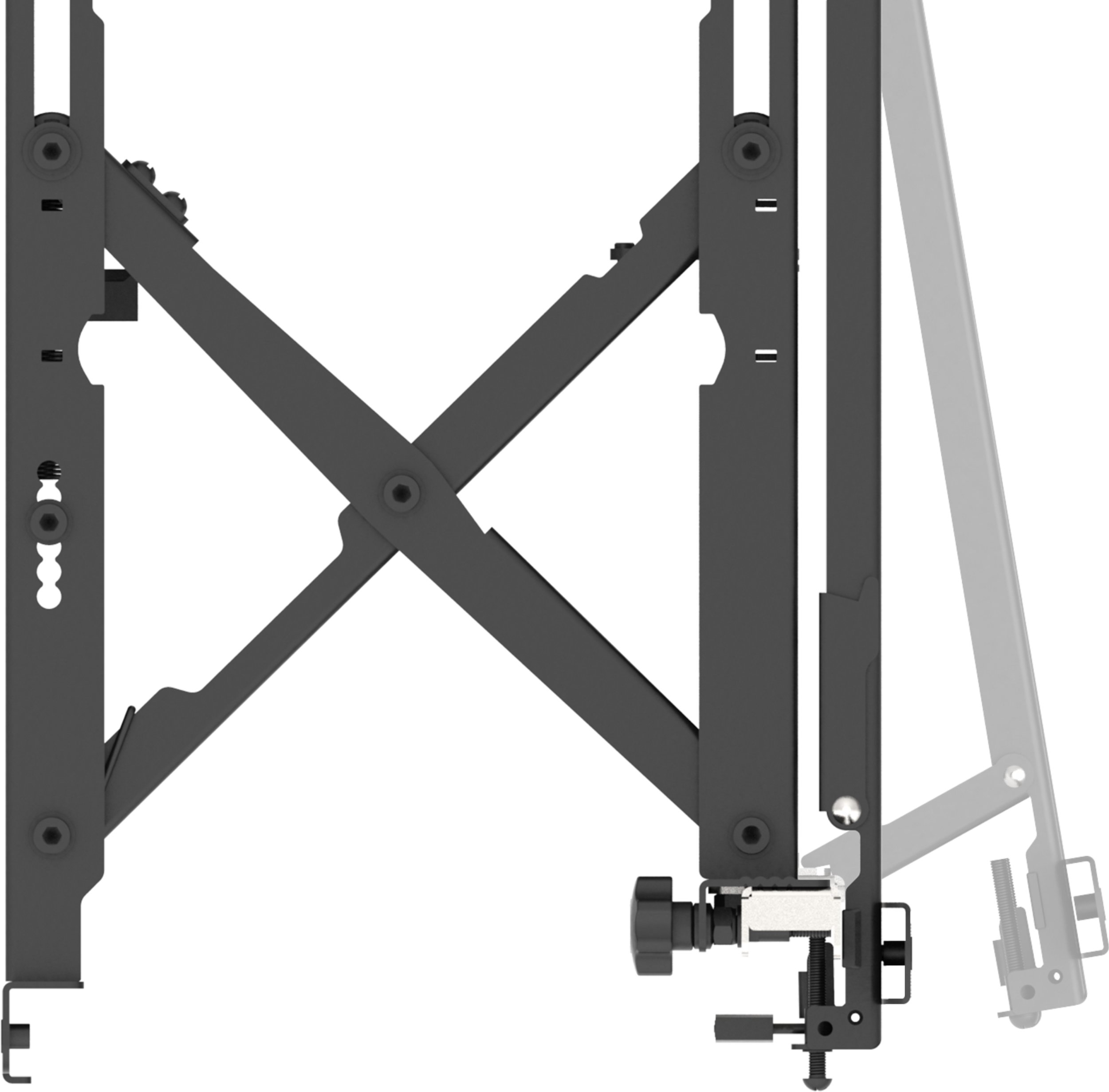 Mbajtëse murale për video wall Vision VFM-VW6X4/2, 2.18 m, e zezë
