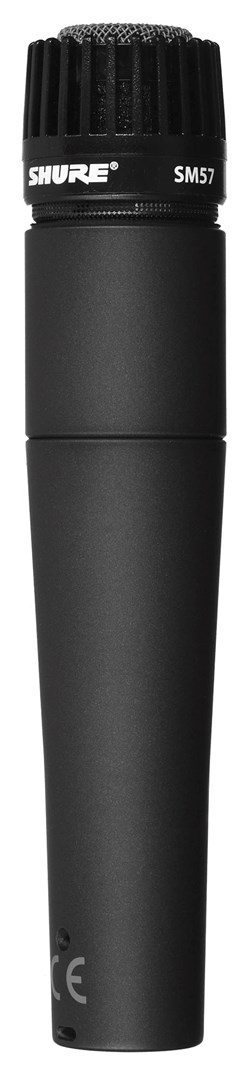 Mikrofon dinamik Shure SM57, kardioid, për instrumente, i zi