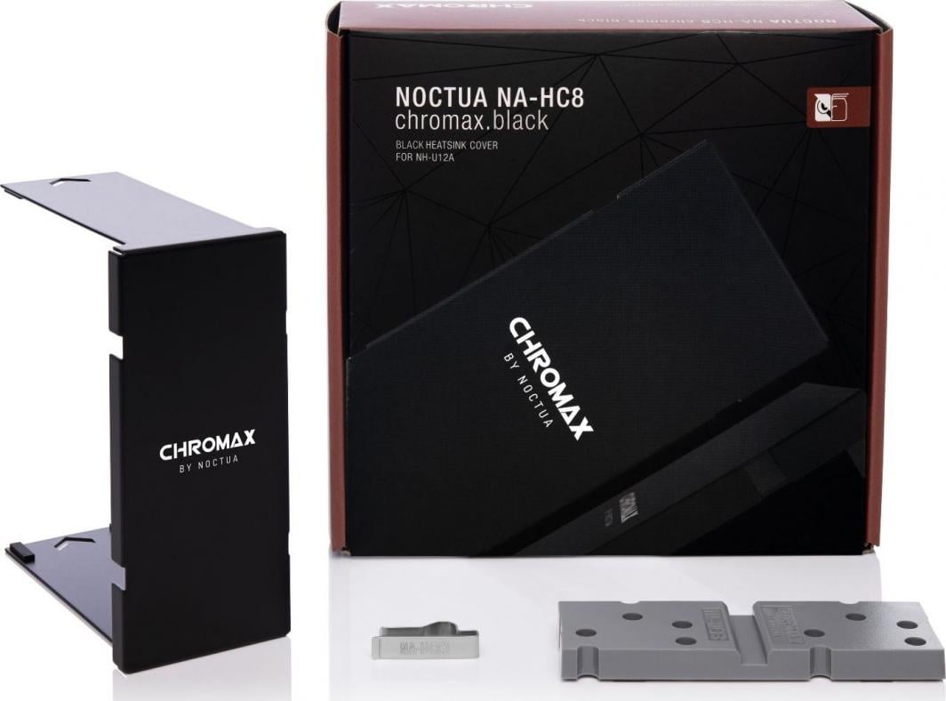Капак ладилник за процесор Noctua NA-HC8 chromax.black, за NH-U12A, алуминиум, црн