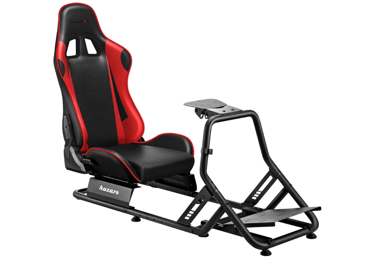 Kokpit garash gaming Huzaro Speed 6.0, strukturë çeliku, deri 120kg, i kuq e zi