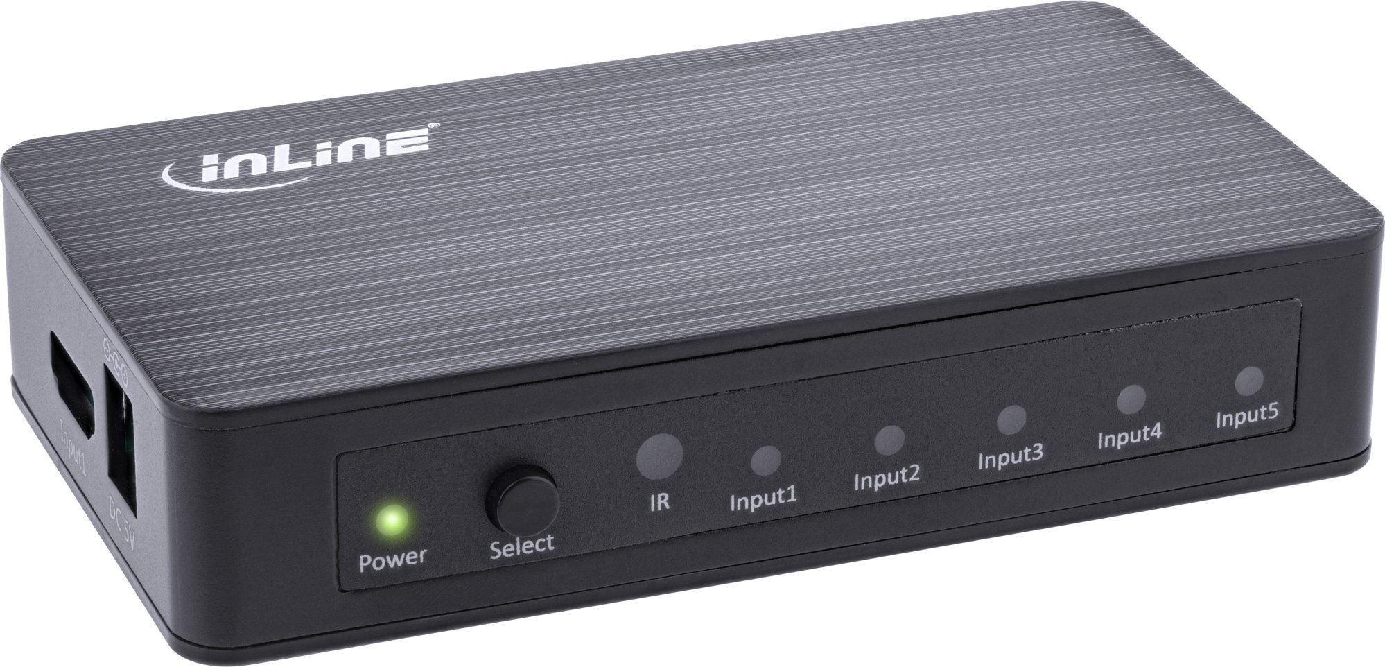 Ndërprerës HDMI InLine, 5 porta, 4K 60Hz, i zi