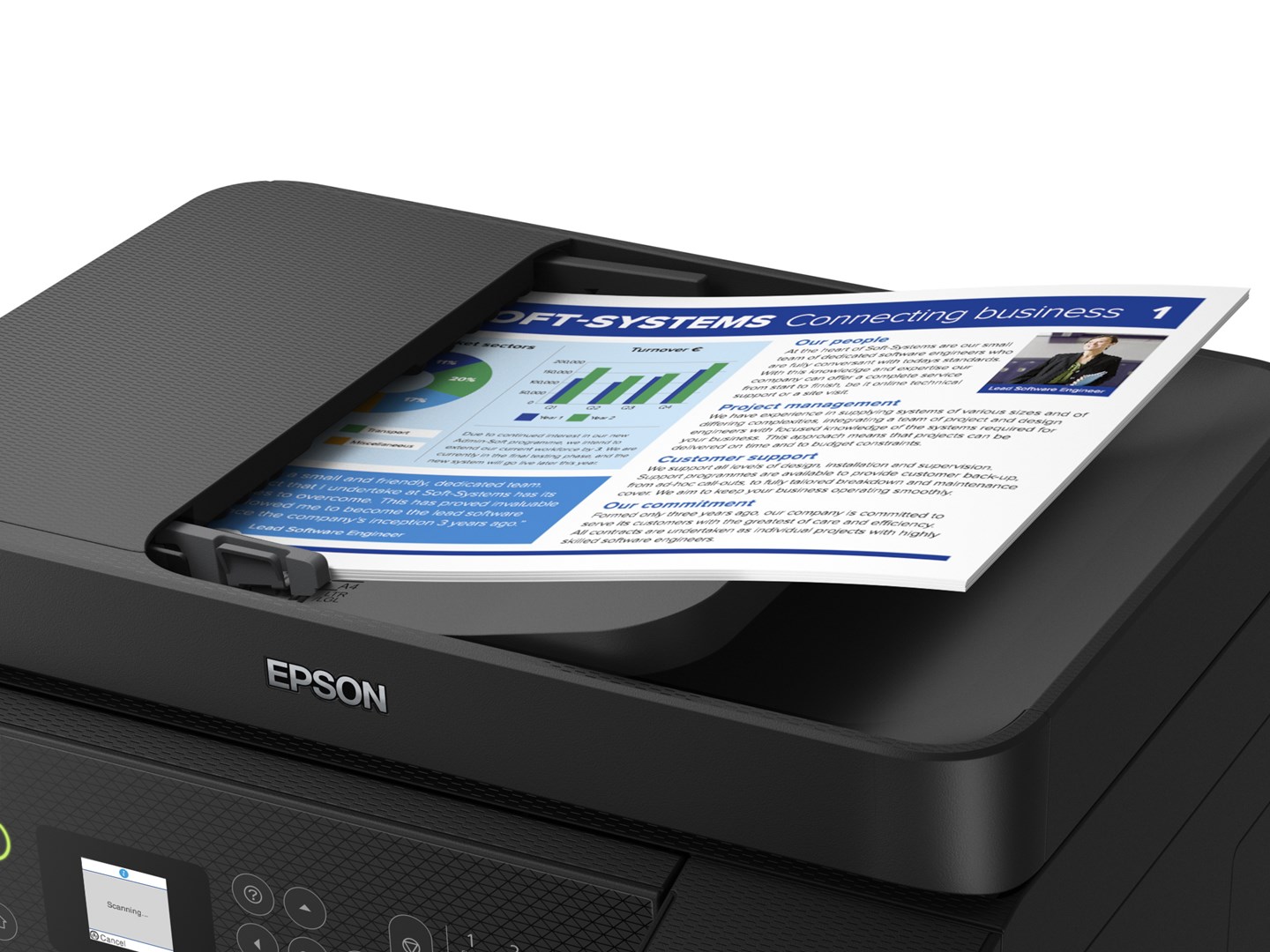 Printer multifunksional Epson L5290, Inkjet, i zi