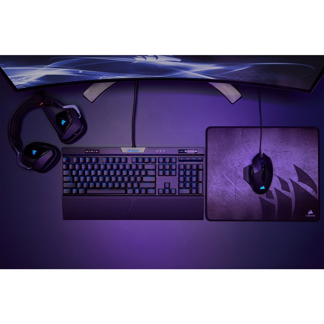 Гејминг глушец Corsair NIGHTSWORD RGB, со кабел, 18000 DPI, црн