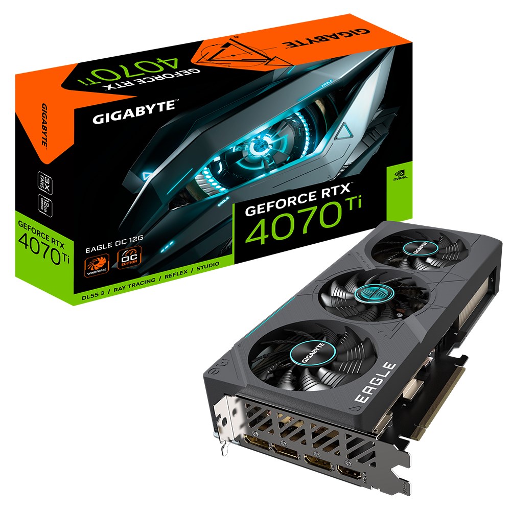 Kartë grafike GIGABYTE NVIDIA GeForce RTX 4070 Ti, OC, 12 GB GDDR6X