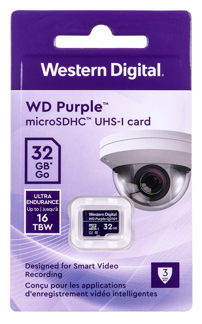 Kartë memorie WD Purple SC QD101 32GB, microSDHC