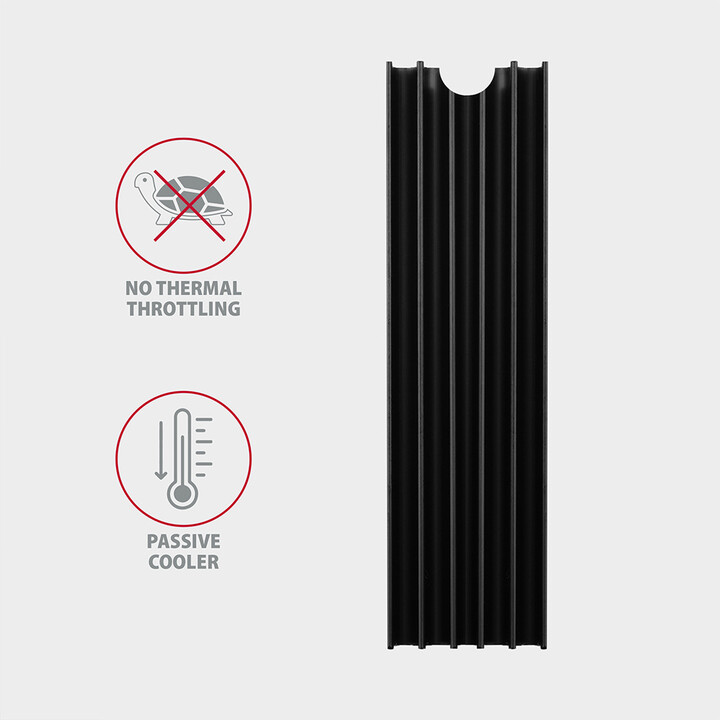 [OUTLET] Ftohës pasiv AXAGON CLR-M2L10, për SSD M.2 2280, 10mm