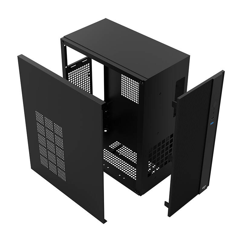 Kuti kompjuteri Darkflash Tech Q15 ITX, Micro ATX ITX, USB 3.0, e zezë