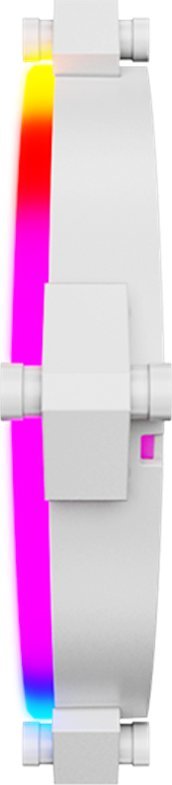 Ventilator kase Montec RX120 PWM, 120mm, ARGB, i bardhë