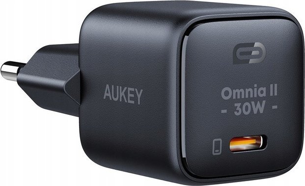 Мрежен полнач Aukey PA-B1L, 30W, 1x USB-C, бел
