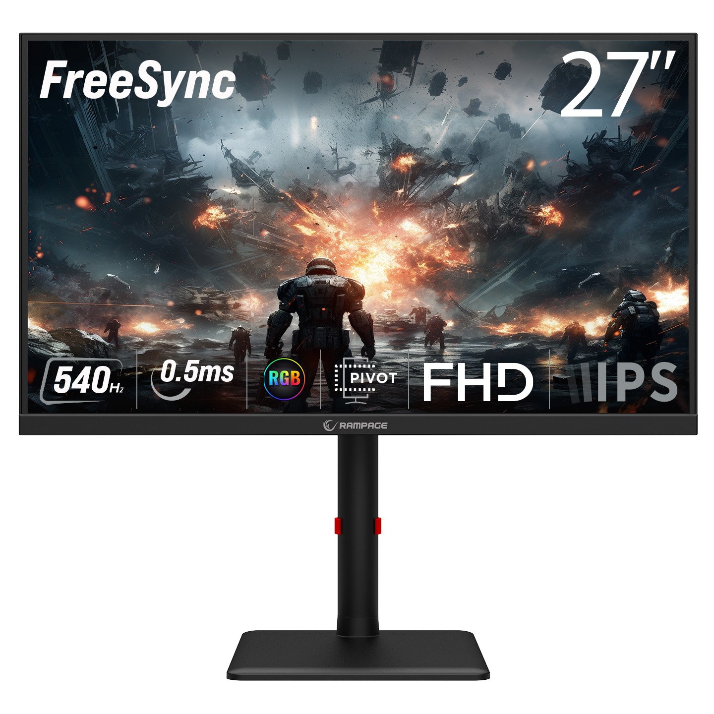Monitor Gaming Rampage PRIME PR27R540FH 27″ FHD Fast IPS 540 Hz  – I Zi
