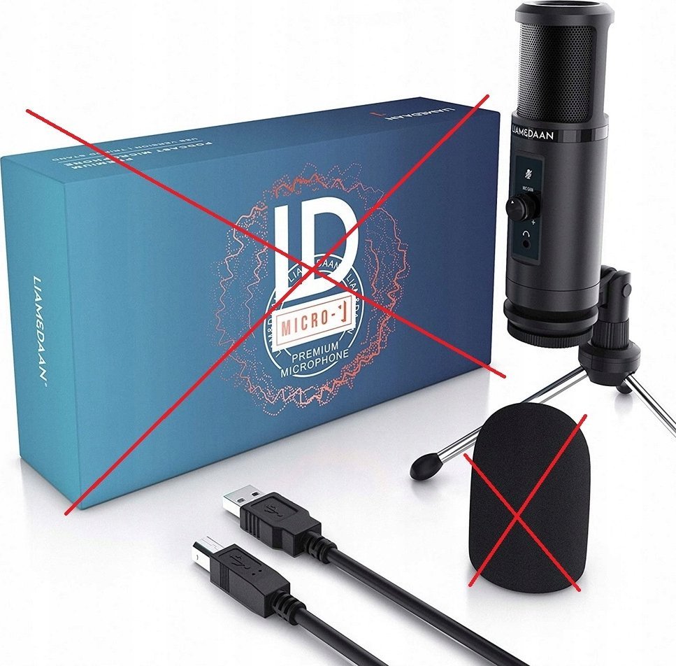 Mikrofon për lojëra Lorgar LRG-CMT313, USB Type C, me LED, i zi