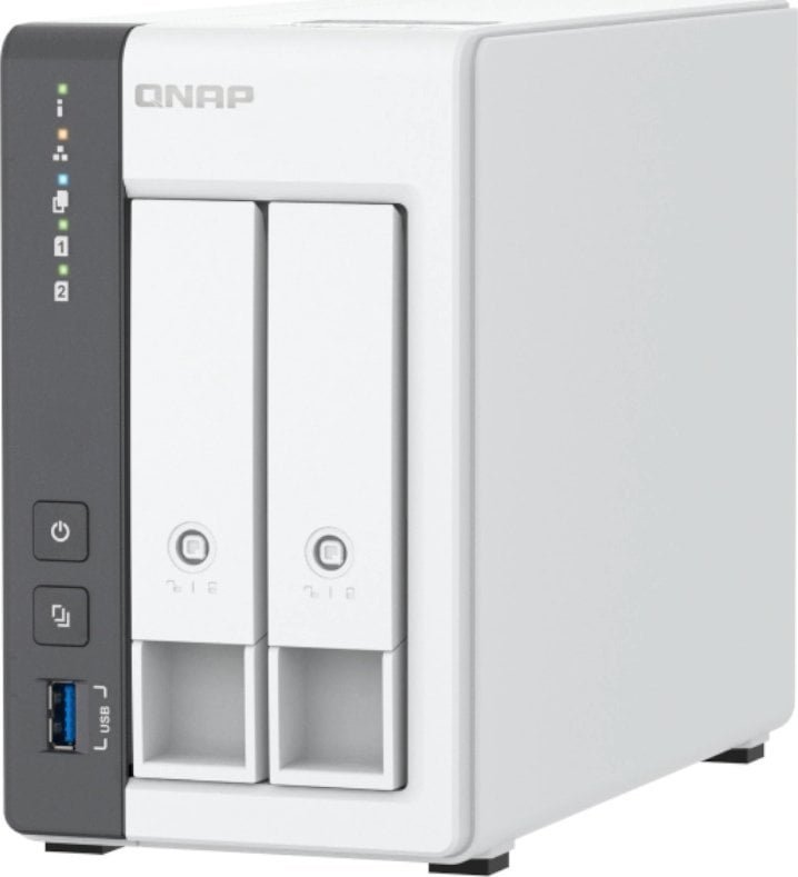 Server NAS Qnap TS-216G, 2 slote, 4GB RAM, 2.5GbE, me disk Seagate IronWolf 2TB