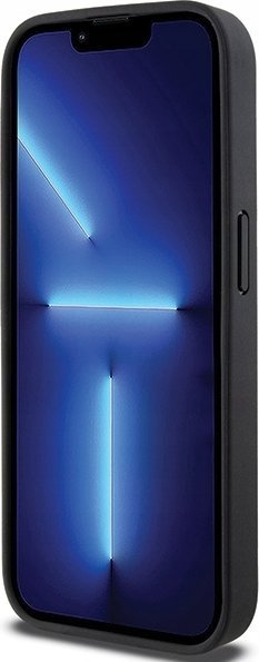 Mbulesë DKNY MagSafe për iPhone 15 Pro, lëkurë PU, e zezë