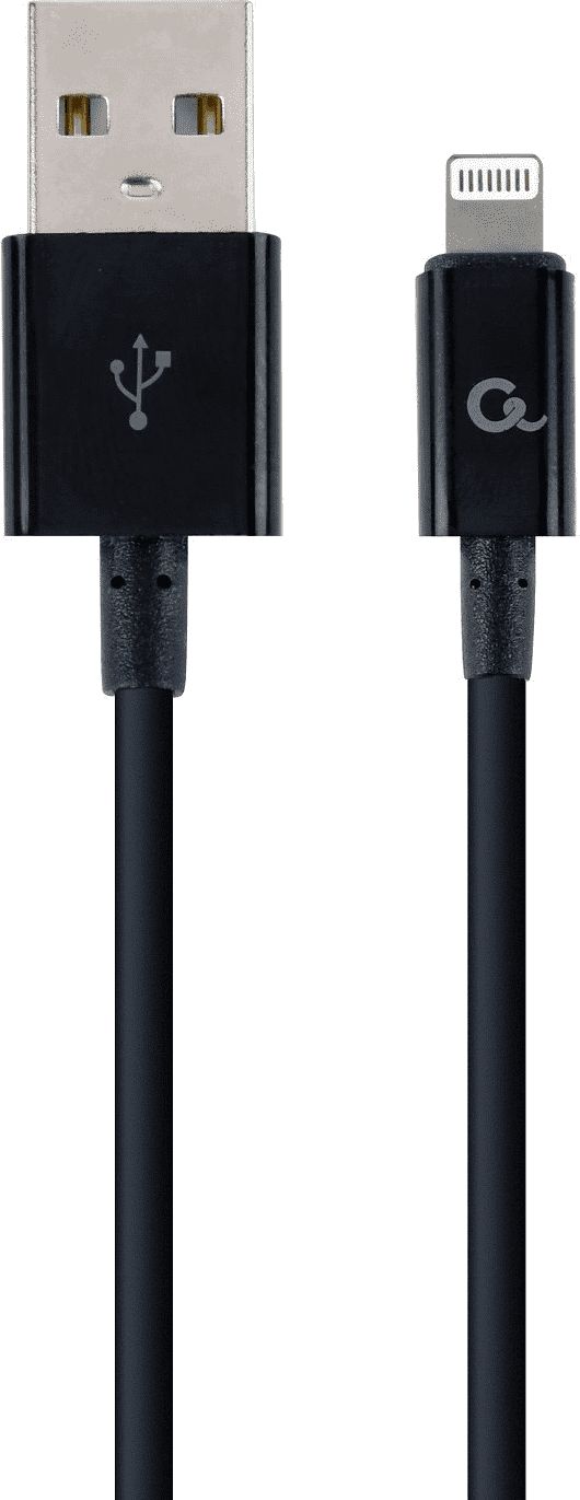 Kabllo Gembird, USB-A - USB Lightning, 2 m, e zezë