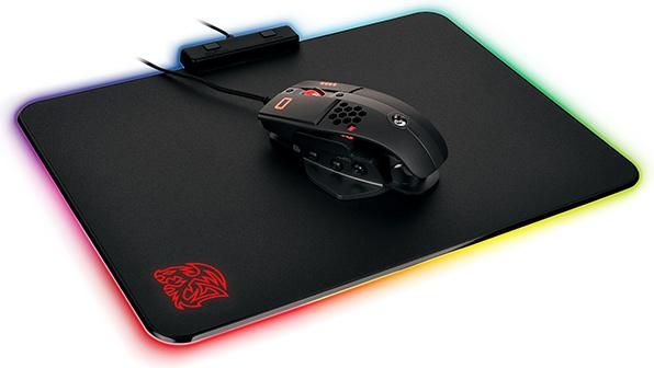 Mauspad Tt eSports Draconem RGB Hard Edition, M, i zi
