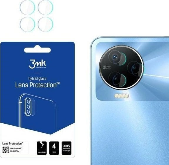 Mbrojtës lente 3MK Infinix Note 12 2023, set 4 copë, transparent