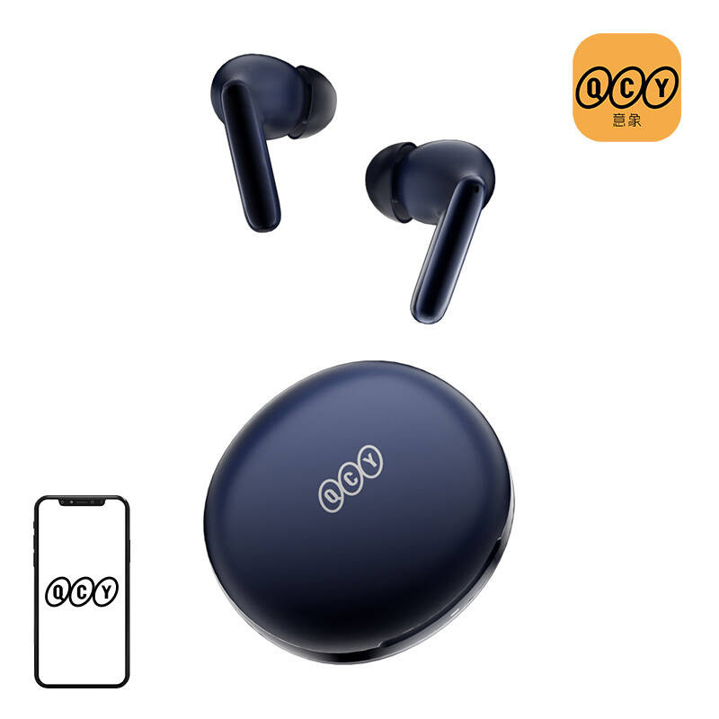 Kufje wireless QCY T13 ANC2, Bluetooth 5.3, ANC, blu