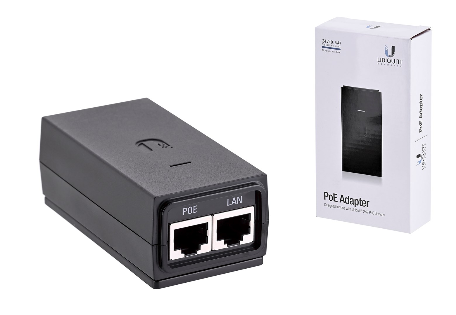 Injektor PoE Ubiquiti Gigabit, 24V, 500mA, i zi