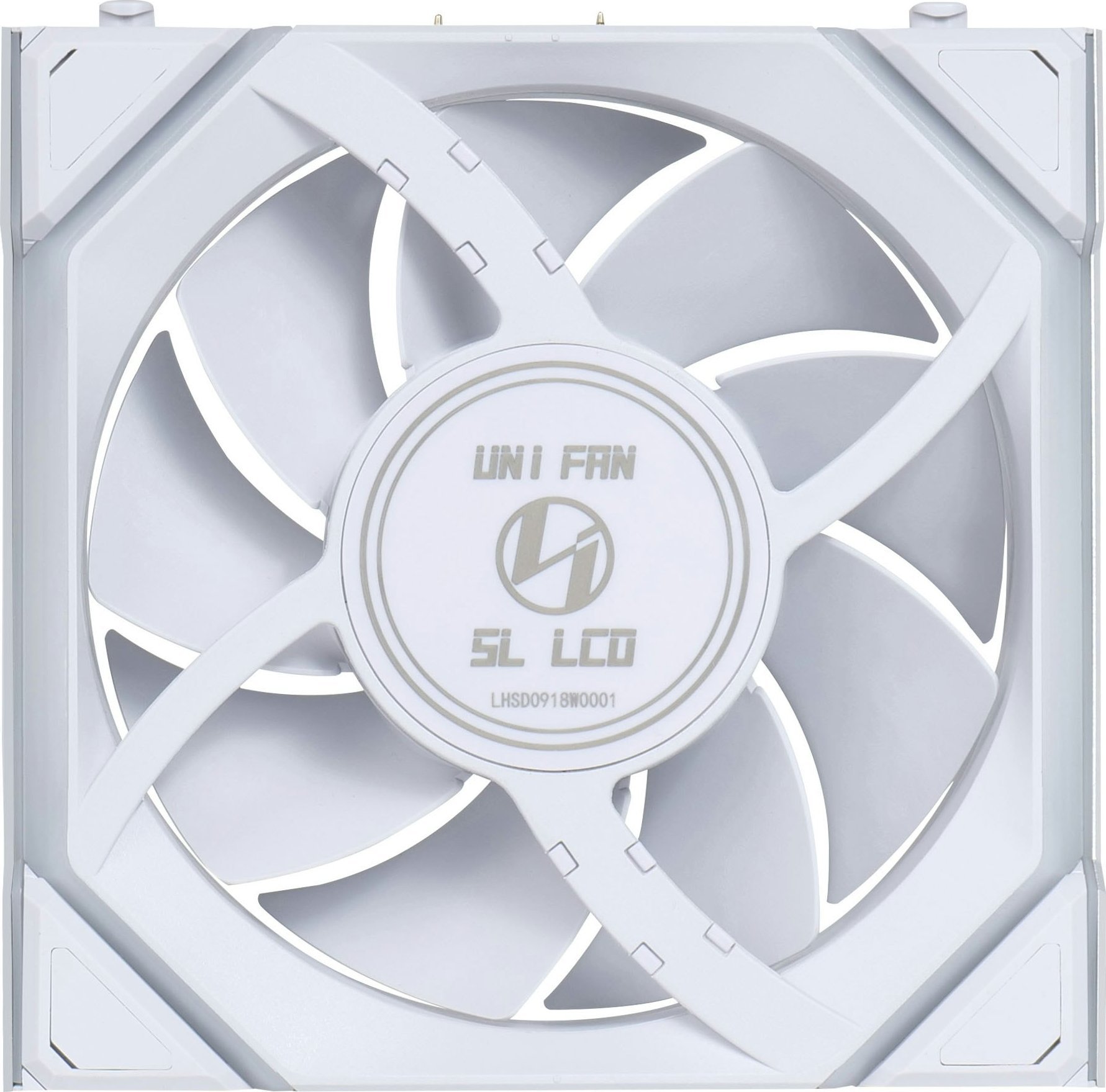 Ventilator kase Lian Li UNI Fan SL LCD Wireless 120mm, ARGB, ekran 1.6", i bardhë