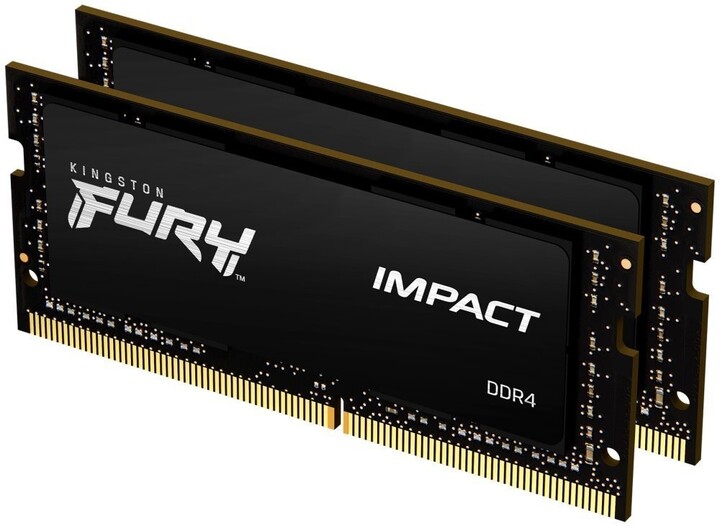 Module të memories Kingston Fury Impact 64GB (2x32GB) DDR4 3200 CL20 SO-DIMM