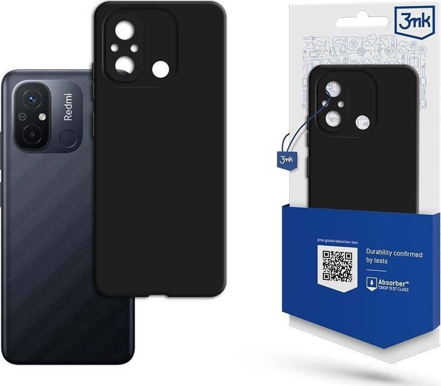 Mbrojtëse telefoni 3MK Matt Case Xiaomi Redmi 12C, TPU, matte, e zezë