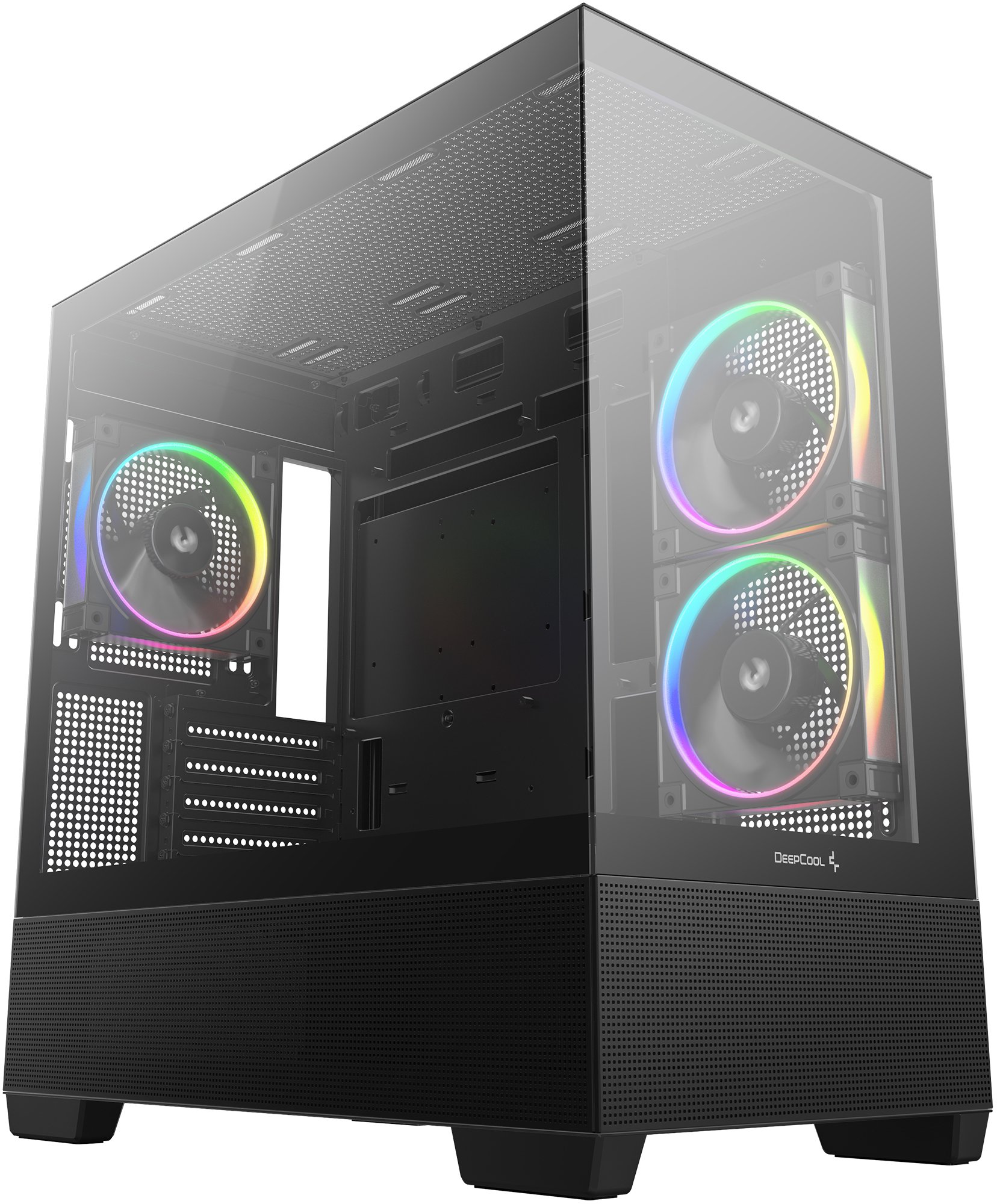 Kornizë gaming DeepCool CG380 3F, Micro ATX, 3 ventilatorë ARGB, e zezë