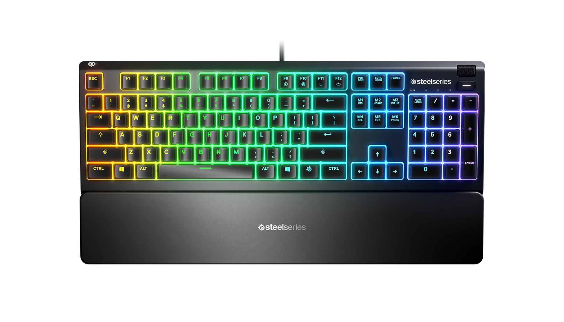 Tastierë lojërash SteelSeries Apex 3, USB, QWERTY, e zezë